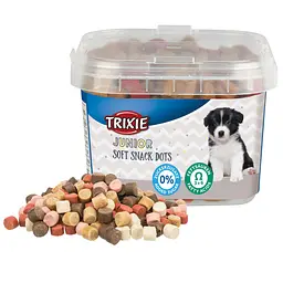 Вітамінізовані ласощі для цуценят Trixie Junior Soft Snacks, з куркою, бараниною та лососем, 140 г - мініатюра 2
