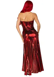 Еротична сукня Leg Avenue Shimmer bodysuit with skirt M - мініатюра 5