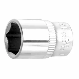 Насадка шестигранна коротка 1/4" 12мм CrV ULTRA (6060122) - мініатюра 3