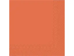 Серветки кольорова SILKEN 20шт паперові 33x33см ПОМАРАНЧЕВІ 3шари