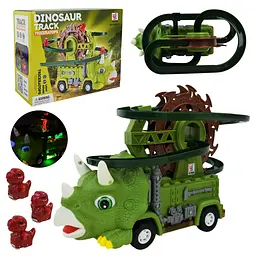 Інтерактивний ігровий трек Dinosaur Track Triceratops з машинкою та фігурками динозаврів (YJ388-73)