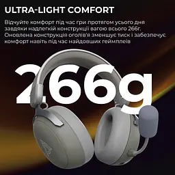 Bluetooth-гарнітура Ajazz AHM08 MAX 3-Mode Сірий (AHM08-MAX-GW) - мініатюра 10
