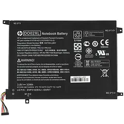 Батарея Hewlett Packard для ноутбука HP DO02XL (Pavilion: X2 10-N) 3.8V 8390mAh Чорний - мініатюра 2