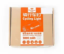 Велосипедна фара передня West Biking YP0701332 1хT6 Led 500 Lm USB 2000 mAh 10.7х4х3.1 см (G0000932) - мініатюра 5