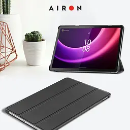 Чехол AIRON Premium для Lenovo Tab P11 2nd Gen (TB-350XU) 11,5" с защитной пленкой и салфеткой black - мініатюра 10