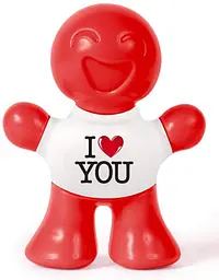 Ароматизатор на дефлектор Little JoeI LOVE YOU Vanilla Red Ваніль - мініатюра 2