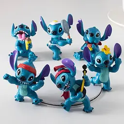 Іграшки фігурки Ліло та Стіч Lilo and Stitch набір 6 шт - мініатюра 2