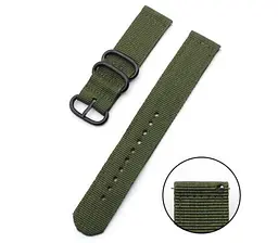 Нейлоновий ремінець Primo Traveller для годинника Huawei Watch GT 2/GT Active 46 мм Army Green - мініатюра 2
