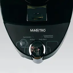 Електричний термопот для нагрівання води 4.5 л Maestro MR-081 мережевий чайник термос із функцією підтримки температури та системою обертання на 360° 750 Вт Сріблясто-чорний - мініатюра 4
