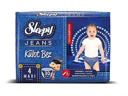 Підгузки-трусики SLEEPY джинс Maxi №4 7-14кг 30шт