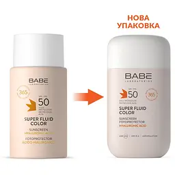 Сонцезахисний флюїд для обличчя BB з тонуючим ефектом Babe Laboratorios Sun Protection SPF 50, 50 мл (8436571631114) - мініатюра 2