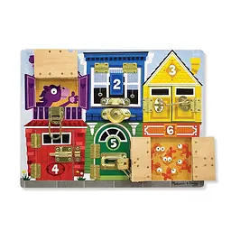 Дошка Melissa&Doug із засувками дерев'яна (MD13785) - мініатюра 2