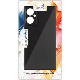 Чохол Silicone Cover Ummi Lakshmi Full Camera (AA) для Motorola Moto G55 5G Чорний/Black - мініатюра 2