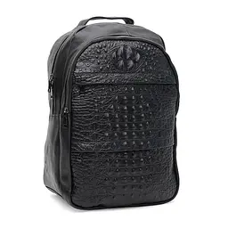 Чоловічий рюкзак Borsa Leather k1333-black 39х30х13.5 см Чорний