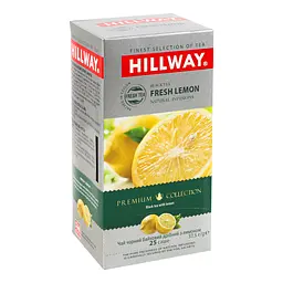 Чай чорний Hillway Fresh Lemon 37.5 г (25 шт. х 1.5 г) (659390) - мініатюра 2