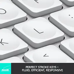 Клавіатура Logitech MX Keys мінімалістська та бездротова з підсвічуванням, компактна, Bluetooth, підсвічування Б\в - мініатюра 2