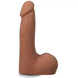 Фалоімітатор Doc Johnson The Realistic Cock ULTRASKYN 7 Inch with Balls Caramel