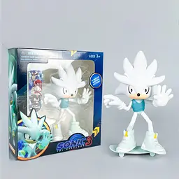 Колекційна ігрова фігурка Сільвер у коробці — Sonic The Hedgehog 3 (16 см) - мініатюра 1