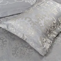 Набір постільної білизни з вишивкою та жакардовим покривалом Dantela Vita - Nilda євро - мініатюра 7