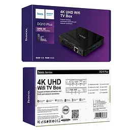 Приставка на Android - Hoco DQ10 Navio WiFi HD TV box DQ10 WiFi 2.4g + 5g 4K - 4 / 32 GB пам'яті - мініатюра 7