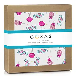 Пелюшка багаторазова Cosas непромокаюча Lollipops 50x70 см, рожева