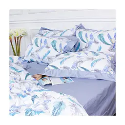 Постільна білизна MirSon Satin print Elit Azure Jay 143х210х2 (2200005394281)