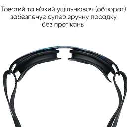 Окуляри для плавання Renvo Parma Уні Anti-fog Чорний Різнокольоровий OSFM (2SG500-0109) - мініатюра 7