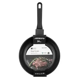 ARDESTO Сковорода глибока Ardesto Black Mars, 24см, алюміній, чорний - мініатюра 6