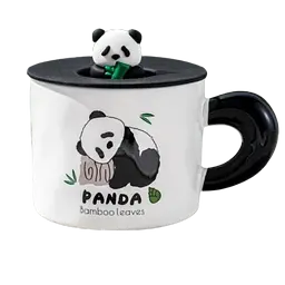 Чашка BonaDi Panda 2 390 мл (14931) черно-белая  