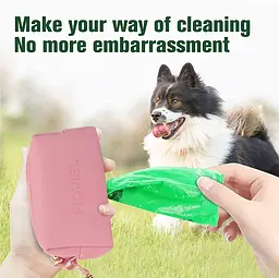 Диспенсер для біопакетів Fioviel dog poop bag dispenser рожевий - мініатюра 8