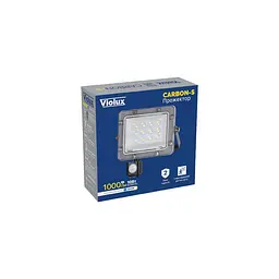 Прожектор LED Violux CARBON-S 10W 5000K 1000lm IP65 з датчиком ( 400202 ) - мініатюра 2