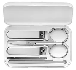 Манікюрний набір Xiaomi MIjia Splash-Proof Nail Clippers Set Version 5 in 1 Silver ( DZN4015CN ) - мініатюра 2
