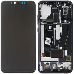 Дисплей Xiaomi Mi 8 Pro / Mi 8 Explorer чорний, OLED, без шлейфу сканера відбитка пальця, з рамкою