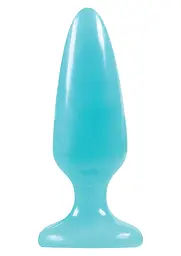 Анальна пробка NS Novelties Firefly Pleasure Plug Medium 12.7 см (блакитний) - мініатюра 2