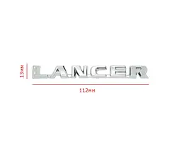 Емблема напис для Mitsubishi LANCER на двосторонньому скотчі 112х13 мм 17703 - мініатюра 2