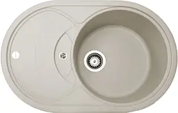 Кухонна мийка Adamant SHELL avena 770x495x200 мм, з крилом 77 см