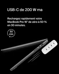 Мережевий зарядний пристрій 4xUSB-C, GAN Belkin BoostCharge Pro 200 White - мініатюра 3