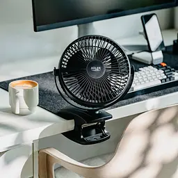Вентилятор AdlerAD 7342 black настільний/ акумуляторний/ 5Вт/ D=15.5см/ USB-C/ чорний - мініатюра 9