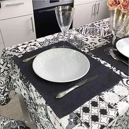 Серветка на стіл Прованс Black Milan 45х35 см чорна (23609) - мініатюра 3