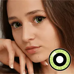 Чорні Контактні лінзи EliteLens Набула Грін 2 шт. - мініатюра 4