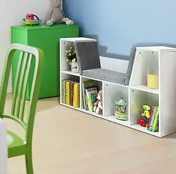 Шафа-органайзер Costway Kinder із подушкою для сидіння - мініатюра 6
