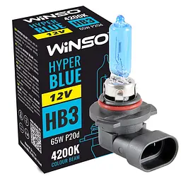 Галогенова лампа Winso HB3 12V 65W P20d HYPER BLUE 4200K(712510)