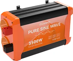 Інвертор автомобільний Choetech 12\220V 3500W (1600Вт), чиста синусоїда - мініатюра 4