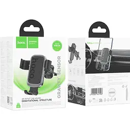 Автотримач Hoco H80 Vista Gravity Black (647908) [151311] - мініатюра 7
