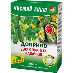 Уцінка. Добриво кристалічне Чистий Лист для огірків та кабачків 300 г (10508192)  - мініатюра 1