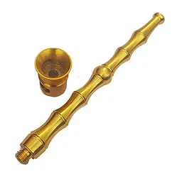 Трубка курильна металева HL-192 Gold (14955) - мініатюра 2