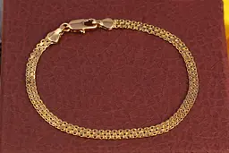 Браслет Xuping Jewelry новий бісмарк 17 см 3.5 мм золотистий