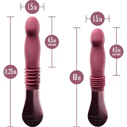 Вібратор Blush Novelties Trixie Thrusting Dildo Wine Red (SO8835) [108466] - мініатюра 6