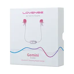 Смарт-вібратор для грудей Lovense Gemini, регулювання стискання соска, можна носити - мініатюра 6