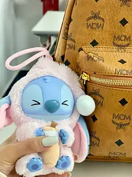 Іграшка сюрприз м'який брелок Лабубу Стич 15см lububu Stitch Eat Something Before Sleep Series лялька - мініатюра 21